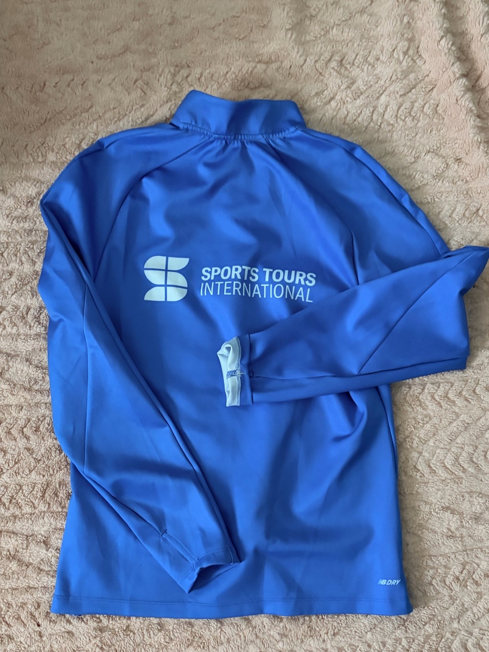 New Balance Blue & White Women's Half-Zip Sports Tour International - Picture 4 of 7